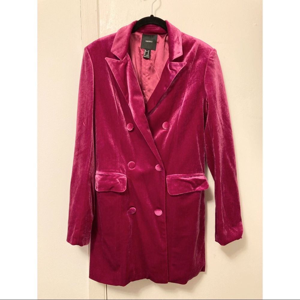 Velvet Mini Blazer Dress